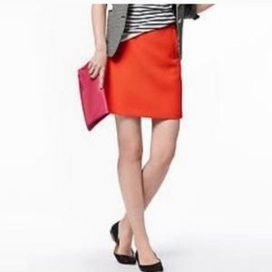 BANANA REPUBLIC ORANGE TEXTURED MINI SKIRT SIZE 6